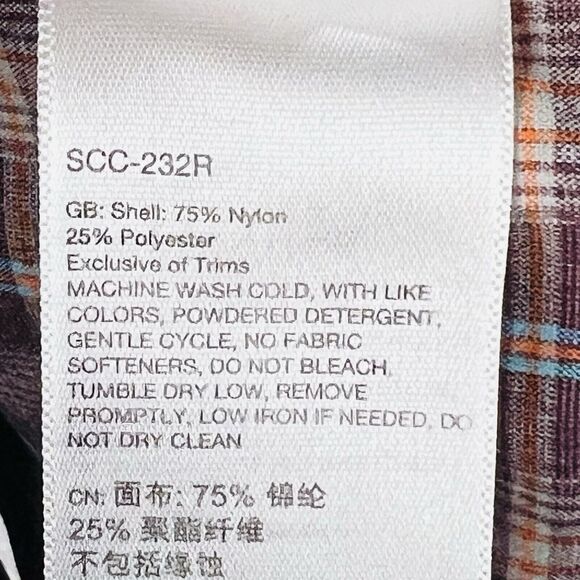 Marmot Flannel Shirt Mens Medium Brown Button Down Outdoor Long Sleeve Core - Picture 15 of 16